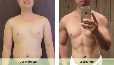 justin weight loss