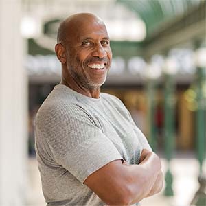 African American male in his 50's